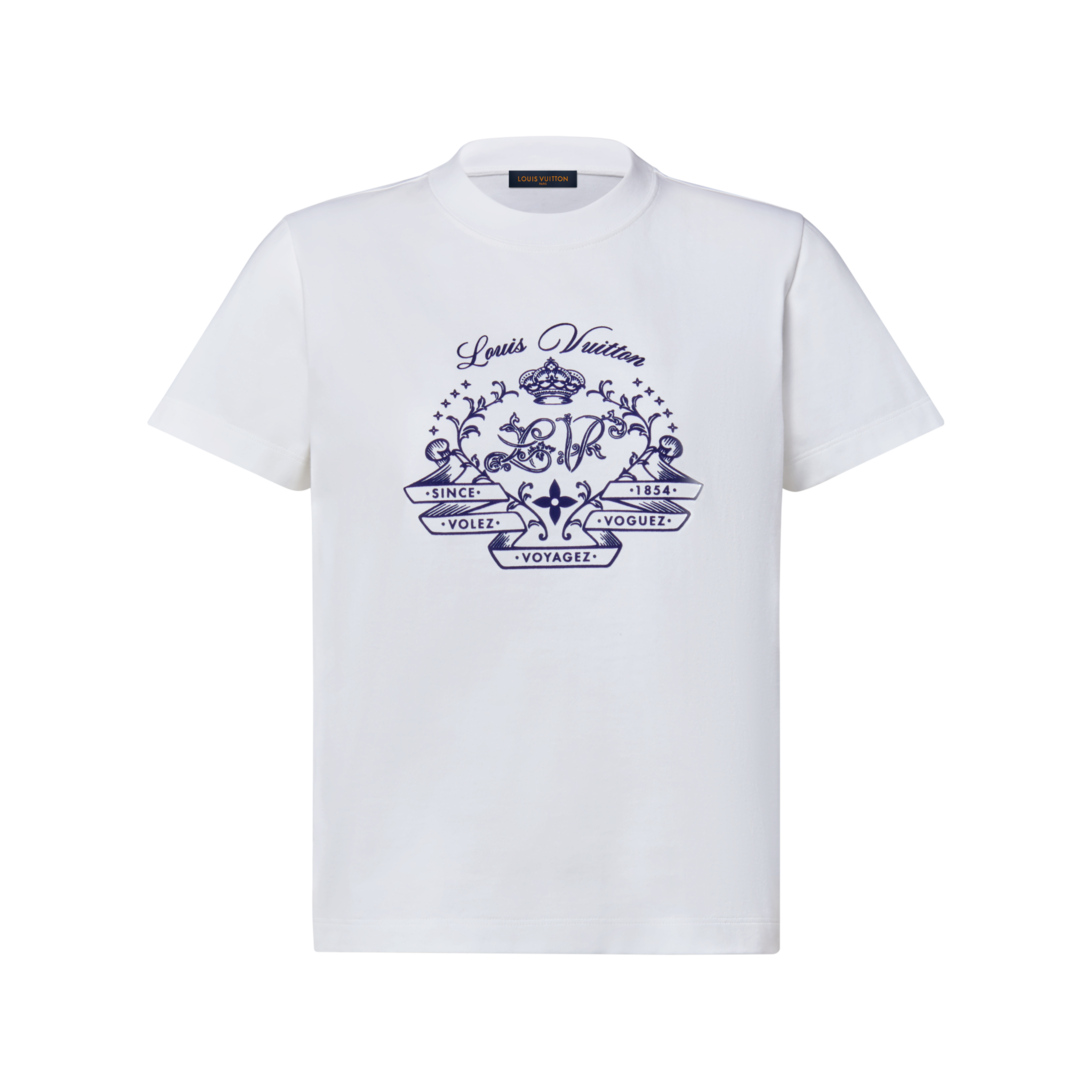Flocked Signature T-shirt - Ready-to-Wear 1AKWH8 | LOUIS VUITTON